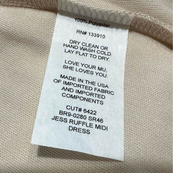 NWOT Show Me Your Mumu Jess Ruffle Midi Dress - Picture 11 of 12